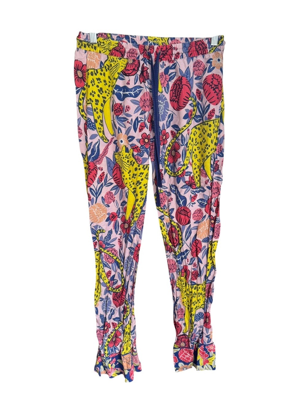 Anthropologie Womens XS Agathe Singer Cheetah Flannel Sleep Pants - Picture 3 of 4